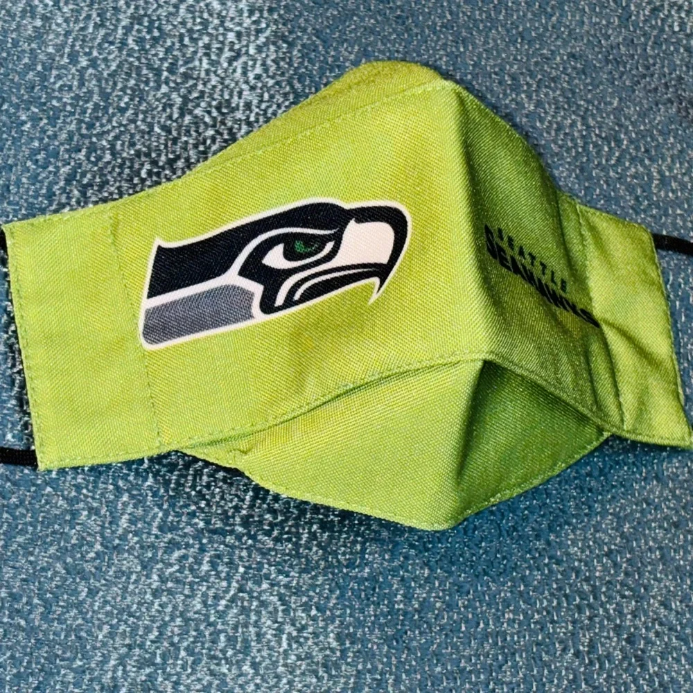 Seattle Seahawks Reusable Face Covering Mask. Youth.